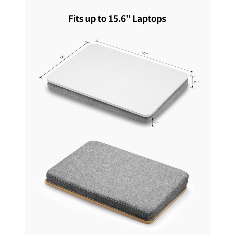ZEAPTAC Portable Lap Laptop Desk with Pillow Cushion, Fits up