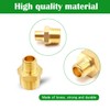 Tnuocke 3pcs 1/2 NPT Male x 3/8 NPT Male Solid