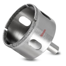 Luomorgo 50mm/2 inch Diamond Hole Saw, 1.1 inch Cutting Depth Diamond Diamond Drill Bits for Glass Ceramic Marble Porcelain Tile Granite Quartz Gemstone