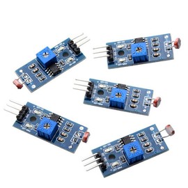 Fasizi 5pcs Digital Light Intensity Sensor Module Photo Resistor Photoresistor
