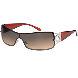 Mono Pane Biker Sunglasses Aviator Pilot Glasses Sunglasses Pilot Glasses - Women, Braun/Dark, one size