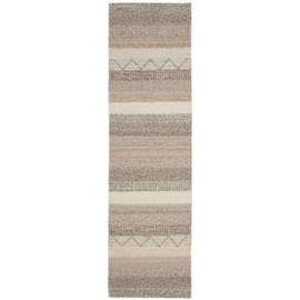 SAFAVIEH Natura Collection Runner Rug - 2'3" x 6', Beige, Handmade Moroccan Boho Tribal Wool & Cotton, Ideal for High Traffic Areas in Living Room, Bedroom (NAT101A)