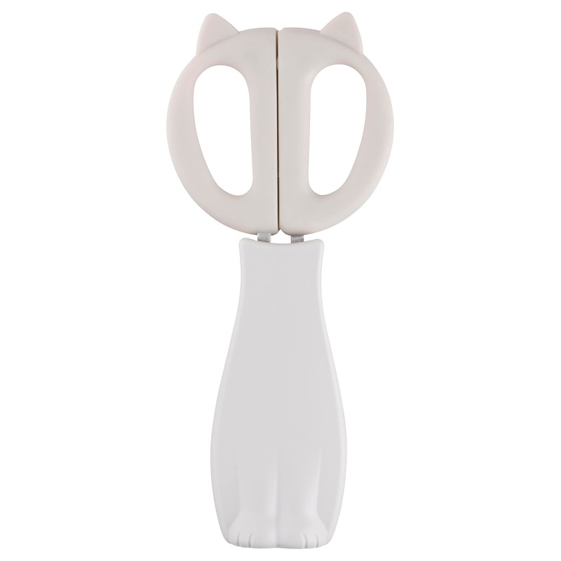 Kai Corporation KAI DH2739 Cat Kitchen Scissors Nyammy Warm Gray