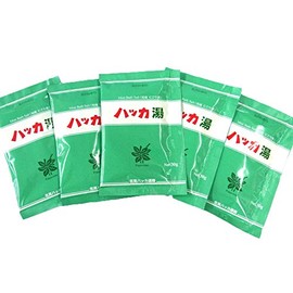 Hot Water Bath Salt, Cool Bath Salt, Kitami Peppermint Yu, 5 Doses (1.1 oz (30 g) x 5 Bags, Formulated with Peppermint Oil, Hokkaido, Kitami Peppermint Tsusho