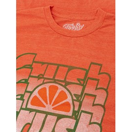 Tee Luv Men's Orange Crush Logo Shirt - Vintage Crush Soda Gradient Graphic Tee, Orange Heather, 3XL
