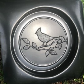 Cardinal Bird Stepping Stone Mold, ABS Plastic Mold for Concrete or Cement, Yard Art or Garden Decor