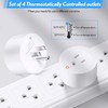 4 Pieces Thermostatically Controlled Outlet, On at 32°F/Off at 50