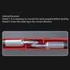 2 Set Battery Quick Connector 50A 600V Fireproof High Conductivity