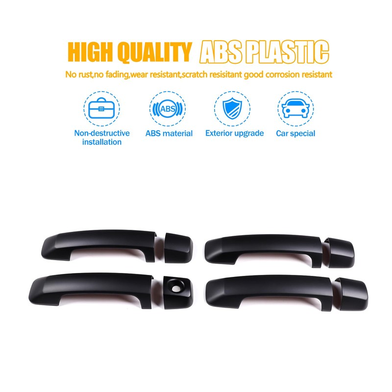 LLKUANG Car Exterior Door Handle Cover Fit for Toyota Tundra