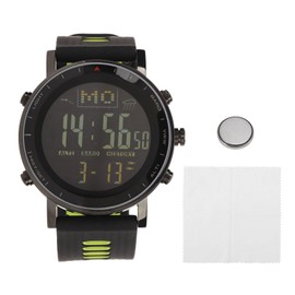 Outdoor Sports Watch Air Pressure Change Multifunctional Electronic Wrist Watch for Fishing Hiking Black Green