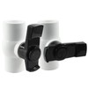 Dijedev 3/4 inch PVC Ball Valve, 2Pcs Shut Off Valve