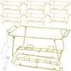 Geosar 32 Pack Wire Buffet Rack Stand Folding Chafing Stand