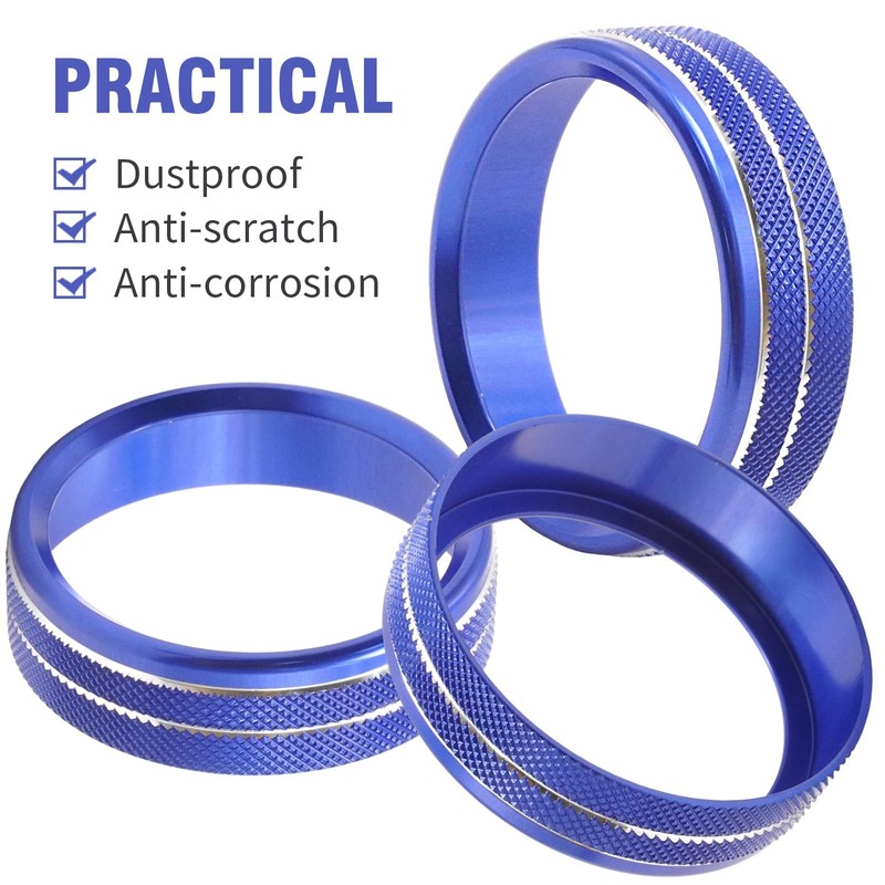 Hoypeyfiy Air Conditioning Knob Trim Ring, Center Control Knob Ring