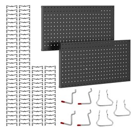Tbantera Metal Pegboard Hooks for Wall Storage Sturdy Durable Organizer for 1/4 and 1/8 Pegboard Ideal for Garage Office Kitchen and Shop Tool Organization Pegboard Not Included-Set 22