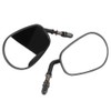2PCS Motorcycle Motorbike Modified Oval Rearview Mirror Reflective Rear View