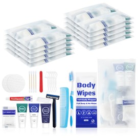 Travel Hygiene Kit Disposable Personal Men Toiletries Bulk (11-in-1, 20)