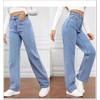 Womens Jeans Boyfriend Cargo Wide Leg Bootcut Pants Straight Leg