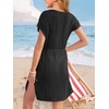 Haloumoning - Traje de baño largo de playa de ganchillo