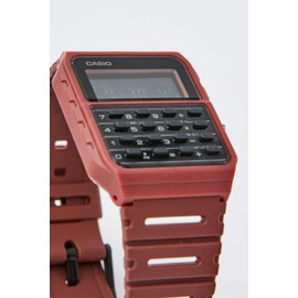 Casio Collection Retro Men's Digital Watch with Plastic Strap CA-53WF, red - CA-53WF-4BEF