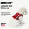 Demigreat Service Dog Harness, Reflective Dog Vest Harness with 5