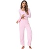 GYS Womens Bamboo Pajama Set Soft Long Sleeve Pj Pants