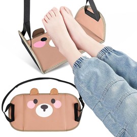 Plstod Fußhängematte Flugzeug, Verstellbare Flugzeug Fußstütze, Tragbare Fußstütze Kinder, Flugzeuge/Auto Reise Beinauflage, Nützliche Flugzeuge Gadgets Machen Fernreisen Einfach und Bequem