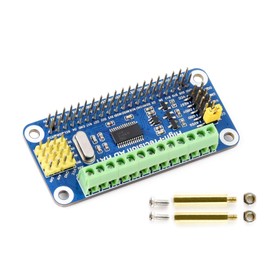 Waveshare High-Precision AD HAT for Raspberry Pi, ADS1263 10-Ch 32-bit ADC, GPIO Connectivity