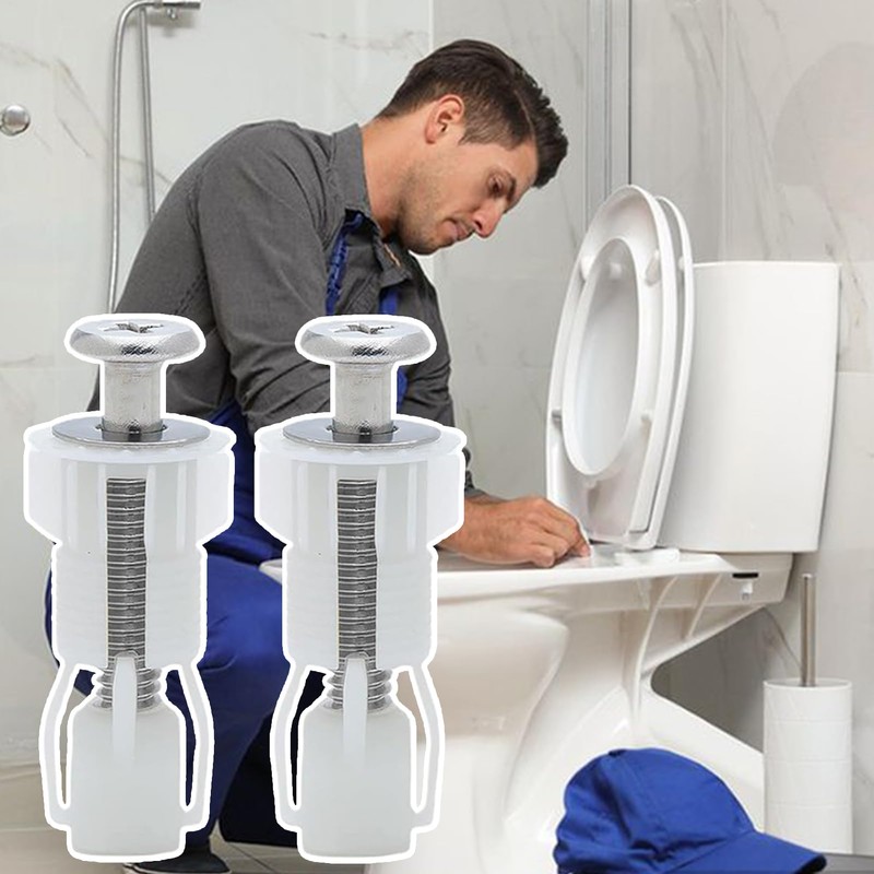 Toilet Seat Screws Replacement Kit, Bathroom Hardware Replacement, Toilet Seat