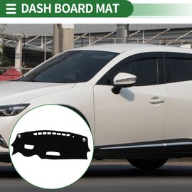 Motoforti Dash Cover, Non-Slip Dashboard Carpet Mat for Mazda CX-3 2016-2022, Polyester, Black