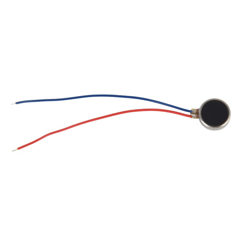 Pack of 20 Mini Vibration Motors, Tiny 2 Wires Flat