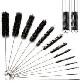 VEKENSEE 13 Piezas Cepillos de Limpieza para Botellas, Tubo Limpieza del Sistema de Cepillos, para Pajitas, La Limpieza de Todo Tipo de Botellas,Tapones, Tarros