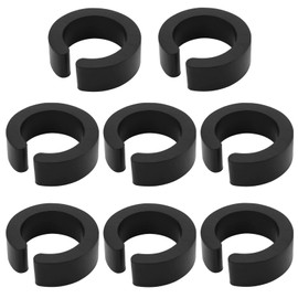 Create idea 8PCS 22.2mm Open Type Rubber Reducer Shim for 31.8mm Bicycle Handlebar Adapter or Mount Compatible with Bike Computer Mounts Bottle Holders