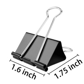 48Pack Large Binder Clips for Office Home 1.6 inch