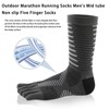 MUNSKT 1 Pair Toe Socks Men,Quick Drying Coolmax Material Mid-length