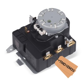WE04X25280 TMD1EM35 234D2377P005 Dryer Timer Compatible for GTD33EASK0WW GTX22EASK0WW GTX33EASK0WW HTX21EASK0WW GE/Hotpoint Dryer Replacement Part OEM Upgraded Dryer Timer, 1 Year Warranty