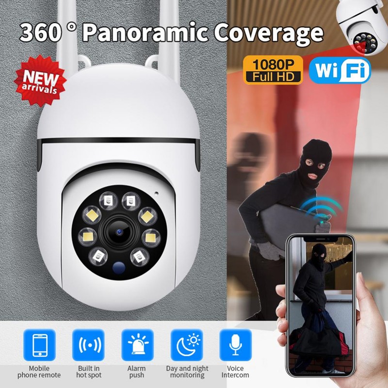 WiFi Smart Camera Wireless 2.4 5GHz Full HD 1080P Night