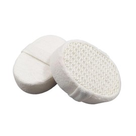 Healeved 2pcs Cotton Loofah Sponge Pads Bath Shower Loofah Sponge Scrubber for Exfoliating Spa
