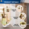 Easy Fix Hardware Concave Mirror Closet Wardrobe Bottom Roller Assembly