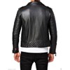 DECIMAL Men's Black REAL Lambskin Leather Biker Jacket VINTAGE GENUINE