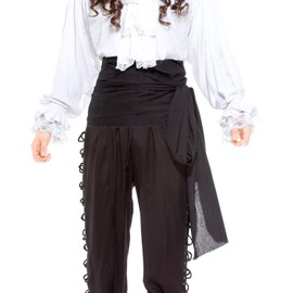 ThePirateDressing Pirate Medieval Renaissance Linen Large Sash [Black]