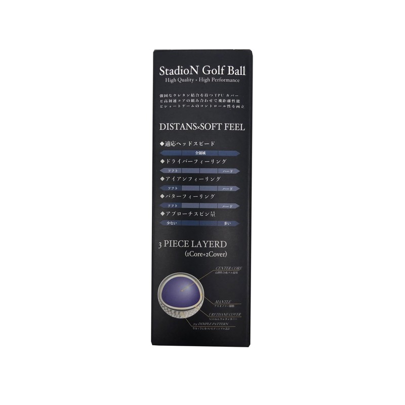 3 Piece Urethane Cover Golf Balls 1 Sleeve 3 Pack