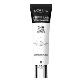 Loreal Paris Primer Pre Base Prime Lab 24h Matte Setter Transparente