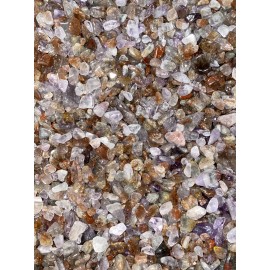 Bulk 1lbs Bag of Super 7 Polished Chips (5mm - 7mm) Medium, Gemstone Chips
