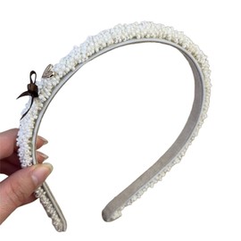 TQUXNGA Haarklammer, Haarband, Haarklammern, braune Schleife, Haarspangen, Perlen-Haarnadel für Mädchen