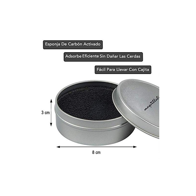 Kit 3 Limpiador silicona para brochas de maquillaje Alfombrilla Esponja