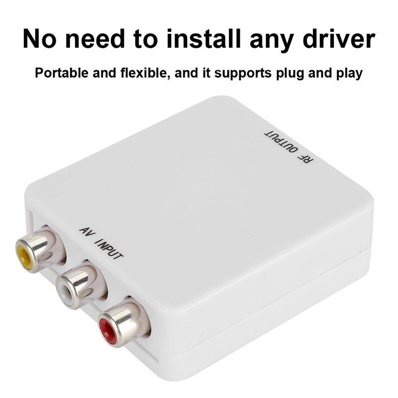 AV to RF Mini Video Converter Box Driver Free Adapter