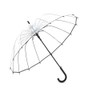 Lancoon Clear Bubble Umbrella 16 Ribs Big Size Windproof Auto