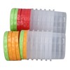 12 Sets 1 Cup Containers 8oz Stackable Reusable Round Plastic