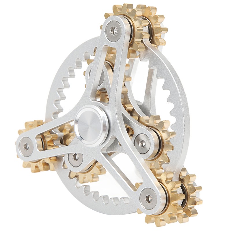 Fingertip Gear Toy 4 Gears Decompression Metal Finger Hand Brass