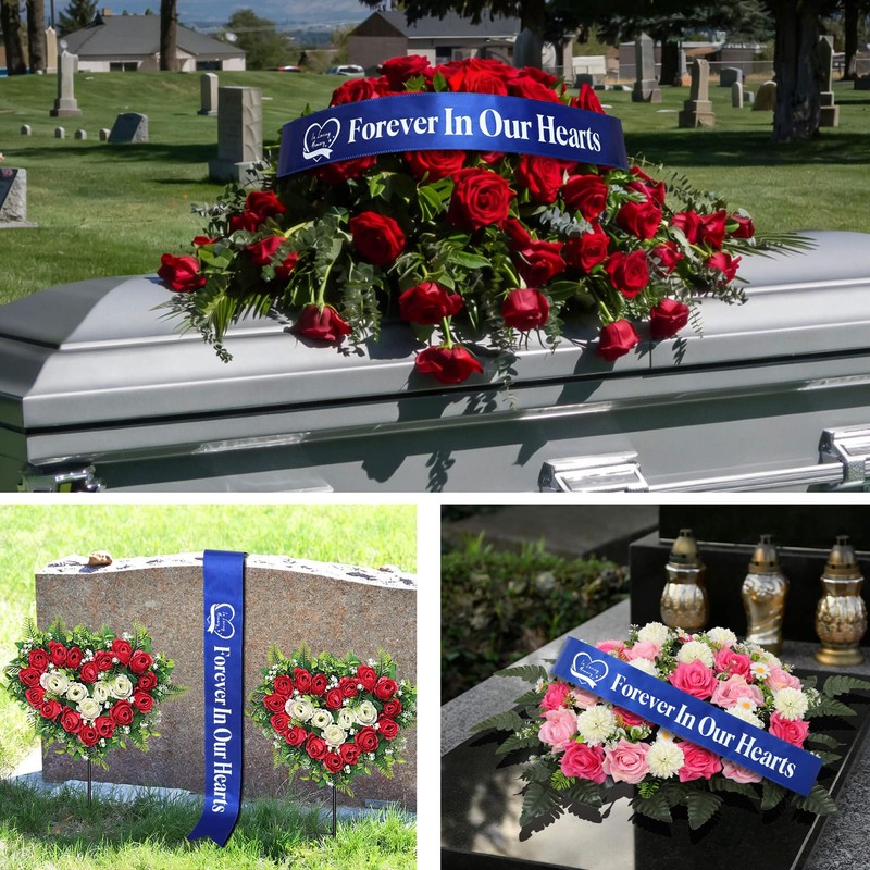 Elegant Funeral Wreath Sash – Funeral Sash Memorial Wreath Sash